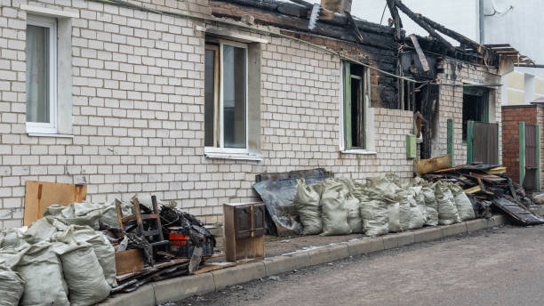 Professional Fire Damage Assessment technician working in Hightstown, NJ